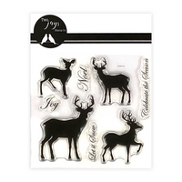Two Jays Stamps - Deer Silhoutte (8pcs) Two Jays Stamps - Deer Silhoutte (8pcs)