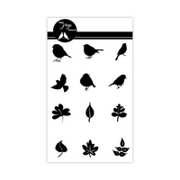Two Jays Finger Stamps - Birds & Leaves Two Jays Finger Stamps - Birds & Leaves
