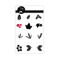 Two Jays Finger Stamps - Holly & Berries Two Jays Finger Stamps - Holly & Berries