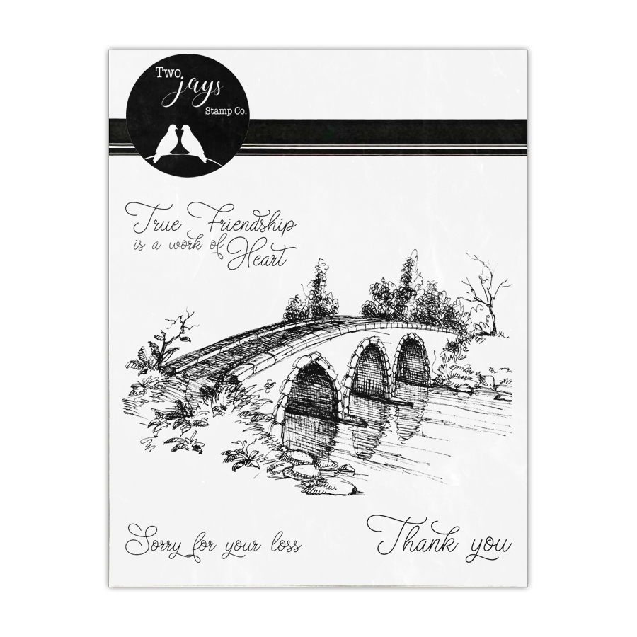 Two Jays Stamps - River Bridge
