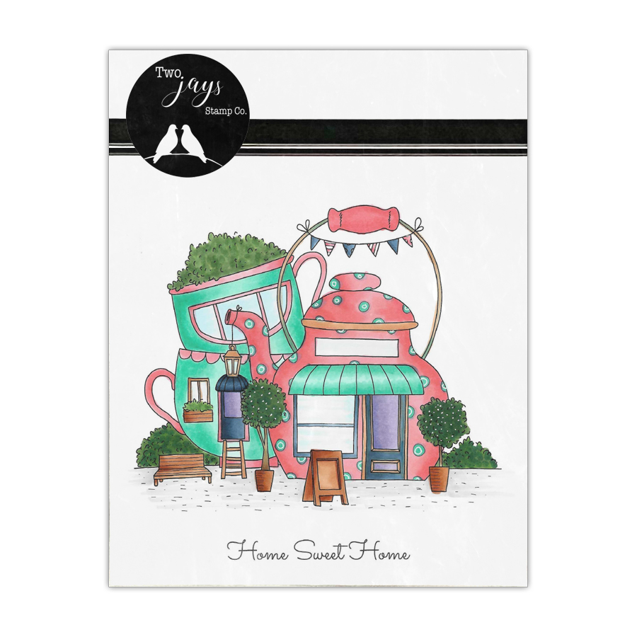 NEW Two Jays Stamps - Teapot Shop