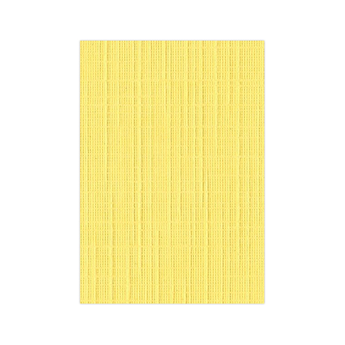 Linen A4 Card - Bright Yellow