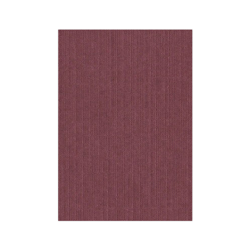 Linen A4 Card - Burgundy