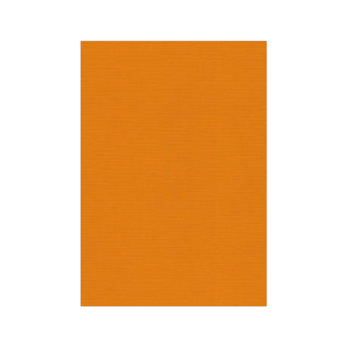 Linen A4 Card - Tangerine