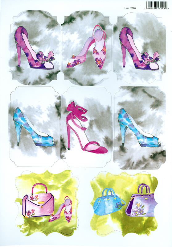 A4 Card Toppers - Shoes