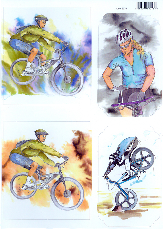 A4 Card Toppers - Cyclist