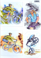 A4 Card Toppers - Cyclist
