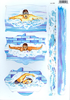 A4 Card Toppers - Swimming