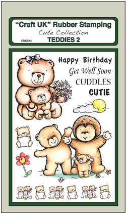 Craft UK Stamp Collection 'Teddies 2'