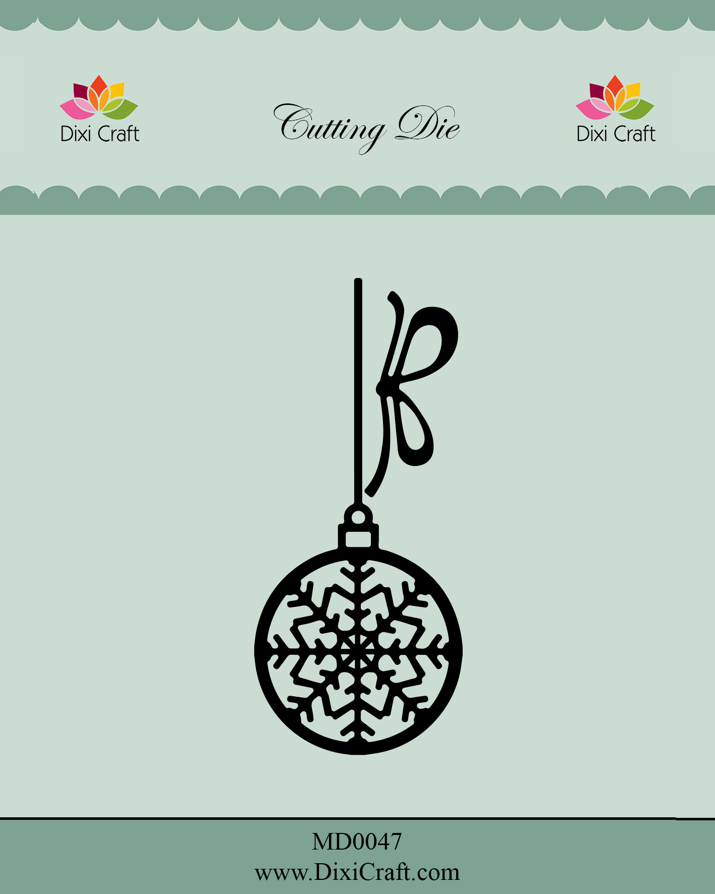 50% OFF Dixi Craft Cutting Die - Christmas Baubles (2 dies)