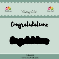 50% OFF Dixi Craft Cutting Die - Congratulations