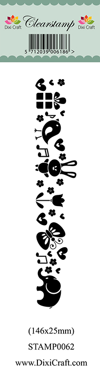 50% OFF Dixi Craft Clearstamp - Cute Animal Border-2