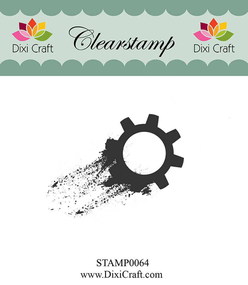 50% OFF Dixi Craft Clearstamp - Gear