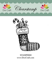 50% OFF Dixi Craft Clearstamp - Christmas Stocking