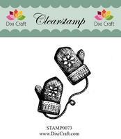 50% OFF Dixi Craft Clearstamp - Christmas Gloves