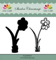 50% OFF Dixi Craft Clearstamp - Flower-3 (2 pcs)