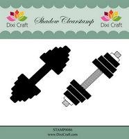 50% OFF Dixi Craft Clearstamp - Weightlifting (2 pcs)