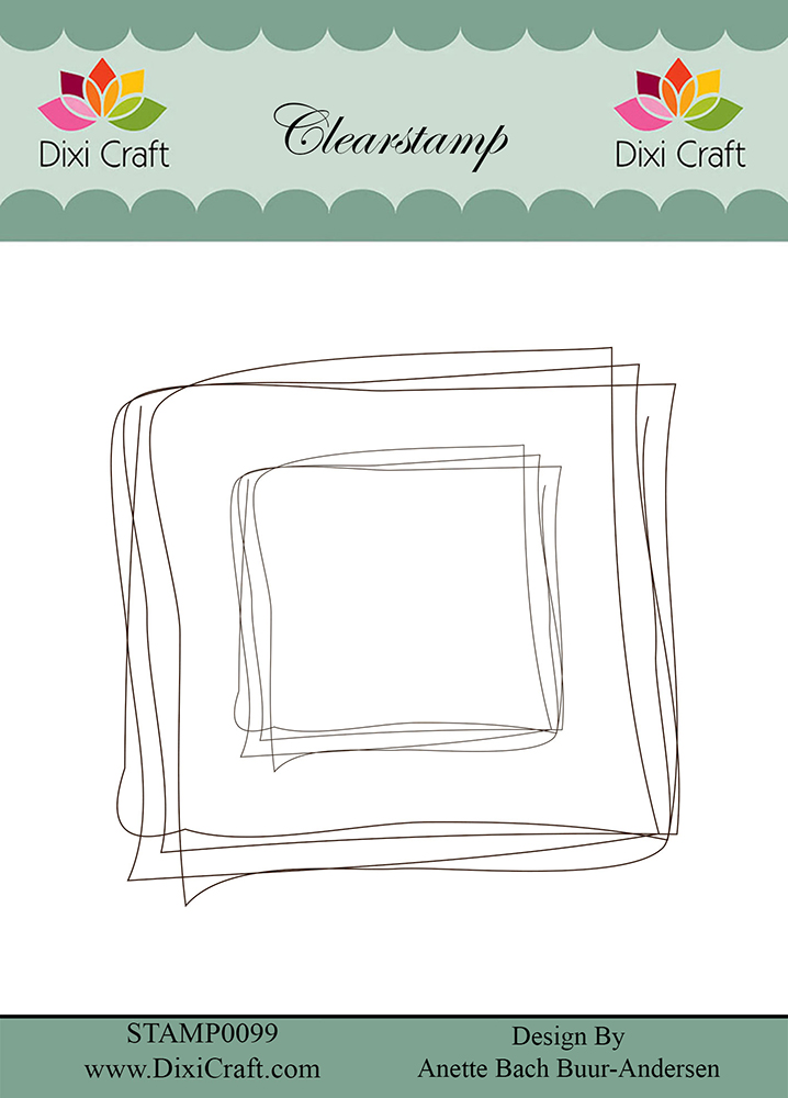 50% OFF Dixi Craft Clearstamp Sketch - Square