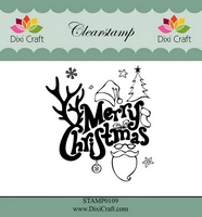 50% OFF Dixi Craft Clearstamp - Merry Christmas