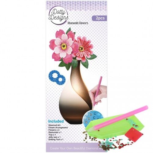 NEW Diamond Flower Set - Pink Anemone Bouquet