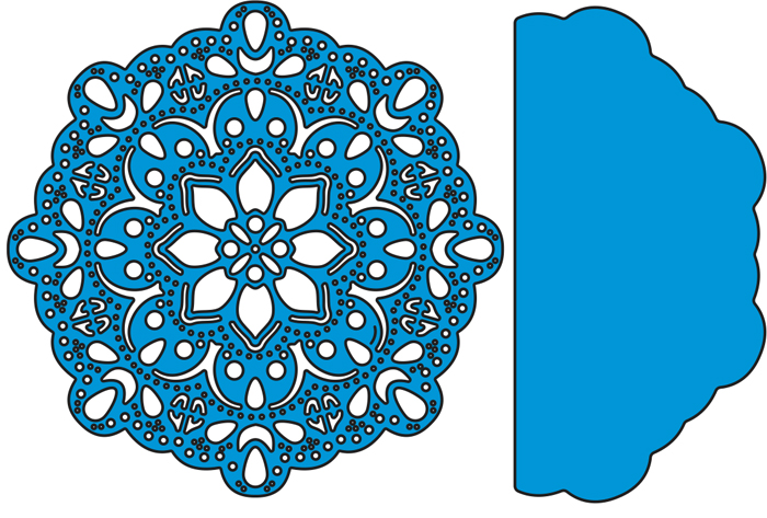 75% OFF  Cheery Lynn Designs Dies - Eastern Star Doily with angel Wing