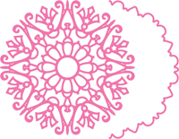 75% OFF  Cheery Lynn Designs Dies - Snowflake Doily w/Angel Wing