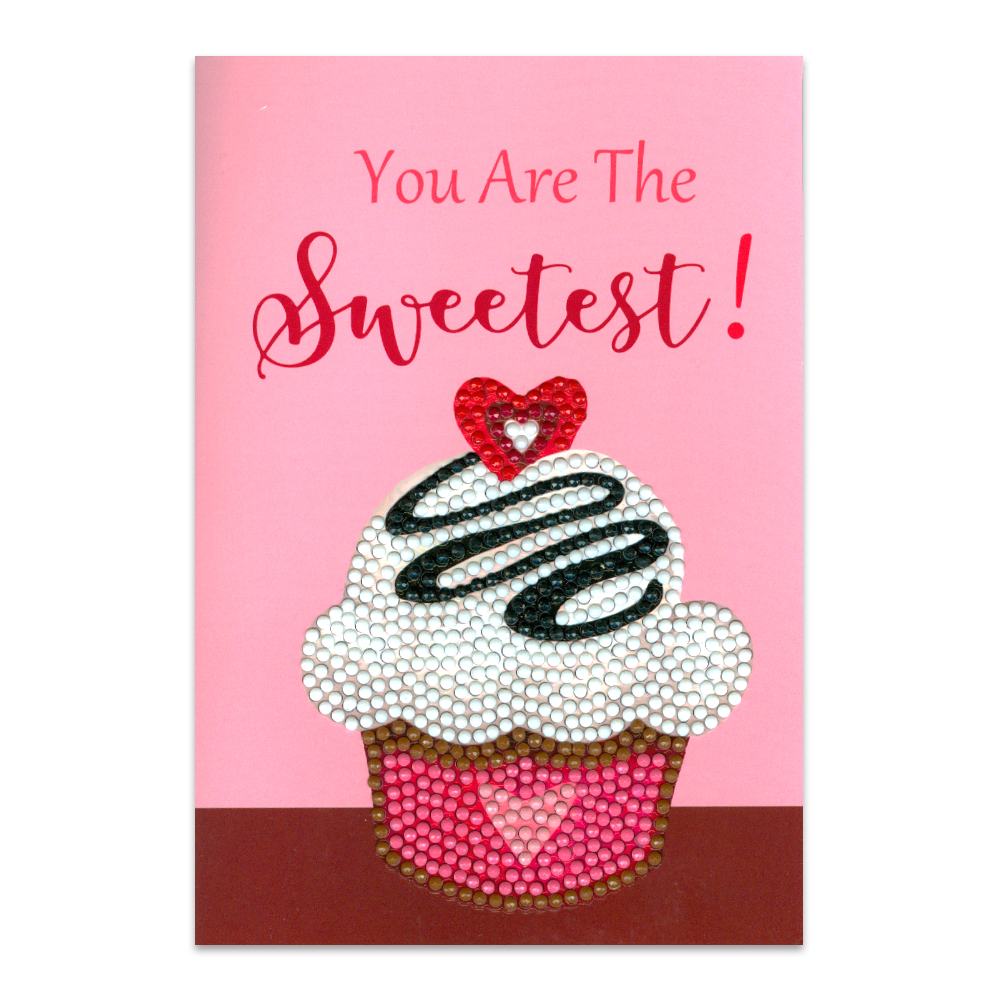 Craft Artist Diamond Art Card Kits - Cup Cake Sweetest