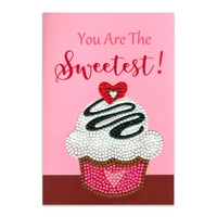 Craft Artist Diamond Art Card Kits - Cup Cake Sweetest Craft Artist Diamond Art Card Kits - Cup Cake Sweetest