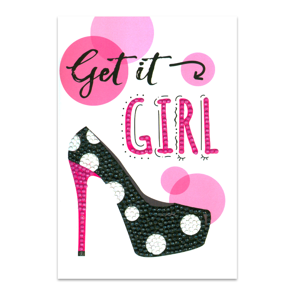 Craft Artist Diamond Art Card Kits - Get it Girl