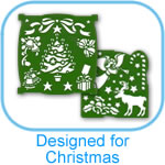 Designed For Christmas Embossing Stencils