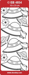 SALE Embroidery Stickers - Hat Hearts (Pack of 10)