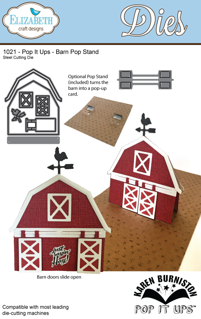 75% OFF  Elizabeth Craft Designs Pop it Ups - Barn Pop Stand