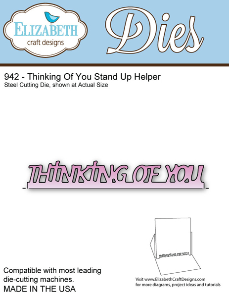 75% OFF  Elizabeth Craft Designs - Thinking Of You Stand Up Helper