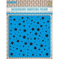Back In Stock Nellie Snellen 3D Embossing Folder - Background Stars and Dots