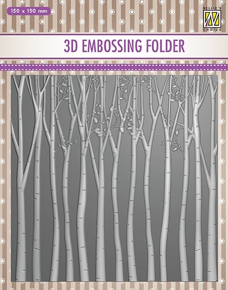 Nellie Snellen 3D Embossing Folder - Trees