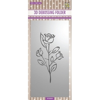 Nellie Snellen 3D Debossing Folders Slimline - Rose