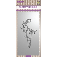 Nellie Snellen 3D Debossing Folders Slimline - Flower