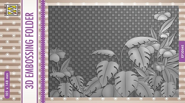 Nellie Snellen 3D Embossing Folder - Monstera Deliciosa