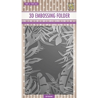 NEW Nellie Snellen 3D Embossing Folder - Tropical Leaves