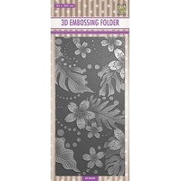 Nellie Snellen 3D Embossing Folder Slimline - Leaves & Flowers