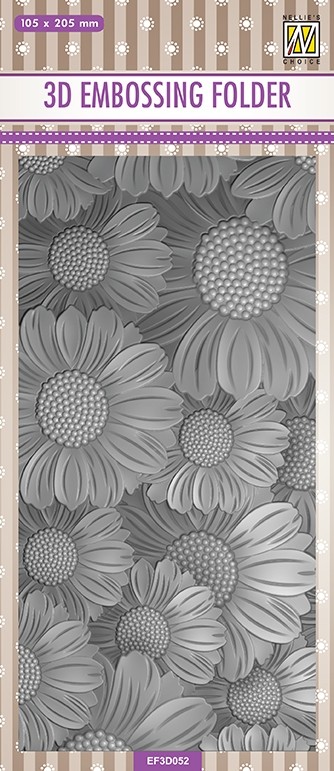 Nellie Snellen 3D Embossing Folder Slimline - Marigolds