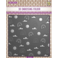 Nellie Snellen Background 3D Embossing Folder - Rainbow