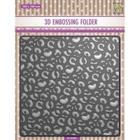 Nellie Snellen 3D Embossing Folder - Leopard