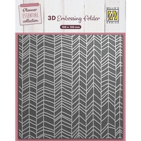 Nellie Snellen 3D Embossing Folder - Chevron