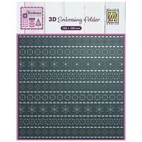 NEW Nellie Snellen 3D Embossing Folder - Scandinavian Christmas