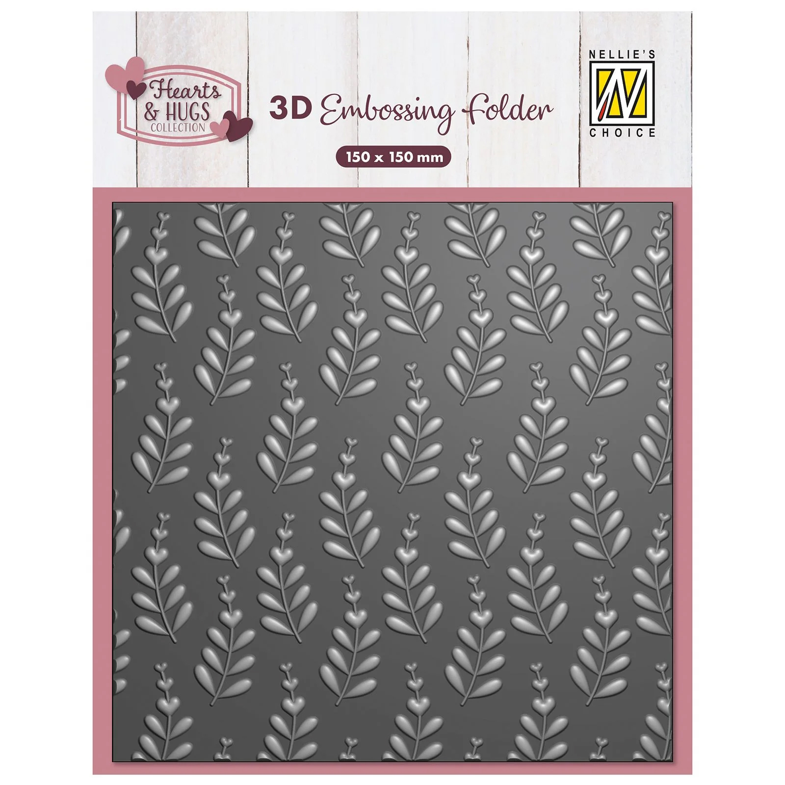 NEW Nellie Snellen 3D Embossing Folder - Heart Branches