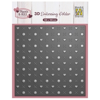 NEW Nellie Snellen 3D Embossing Folder - Hugs & Kisses