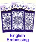 English Embossing Templates