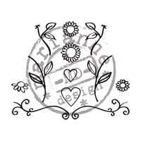Marianne Design Quilling Clear Stamps - Flowers & Hearts