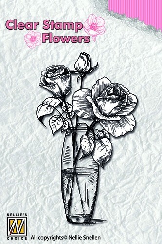 Nellie Snellen Clear Stamp Flowers - Roses